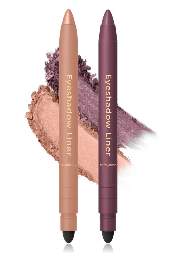 rexibuz Shadow Liner 2-in-1 Eyeliner Eyeshadow, Shadow Liner Duo Plum, Eyeliner + Eyeshadow, Waterproof, Long-Lasting & Smudge-Proof Wear, Smooth, Easy to Color - Image 1